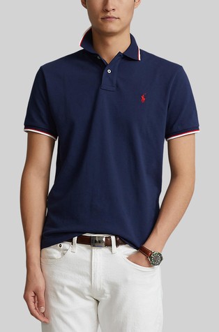 Custom slim fit pamučna polo majica