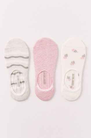 Paket od 3 para stopalica od mješavine pamuka