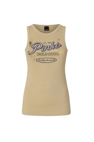 Majica bez rukava s vintage logotipom