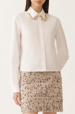 Boxy fit košulja od popelina s ukrasnim elementima