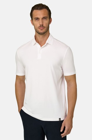 Short-sleeved Polo In Stretch Supima Cotton