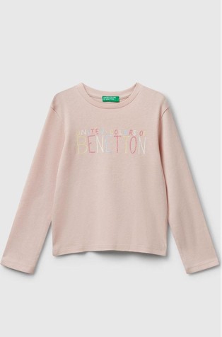 Pamučna majica dugih rukava sa svjetlucavim logotipom