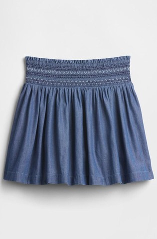 Suknja s elastično prošivenim strukom za djevojčice