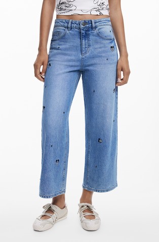 Mickey™ culotte jeans hlače