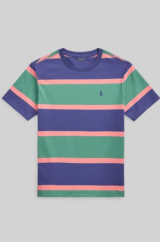 Prugasta majica kratkih rukava od pamučne jersey tkanine