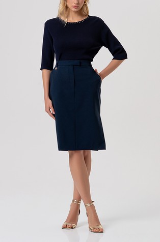 Slim fit midi suknja