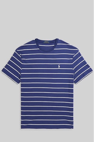 Classic fit prugasta pamučna majica kratkih rukava