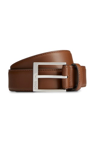 Kožni remen s logo kopčom