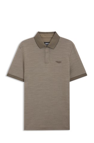BOSS x Aston Martin polo majica od mješavine pamuka i vune