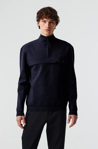 Hydrobarrier pleten pulover s djelomičnim kopčanjem