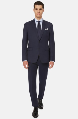 Vuneno odijelo od teksturirane tkanine