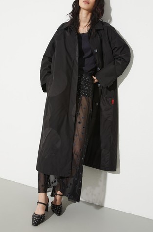 Kaput sa žakard uzorkom i sintetičkim punjenjem