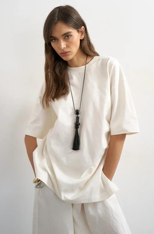 TSRIKKA oversized fit majica s detaljem čvora