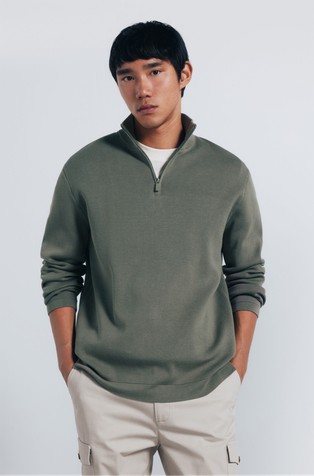 Milano zip fastening jumper