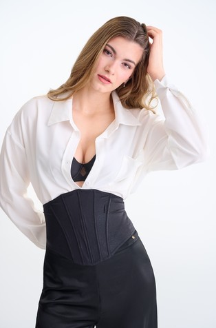 Shiny Secret corset-style belt