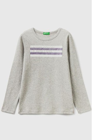 Majica dugih rukava sa svjetlucavim otiskom