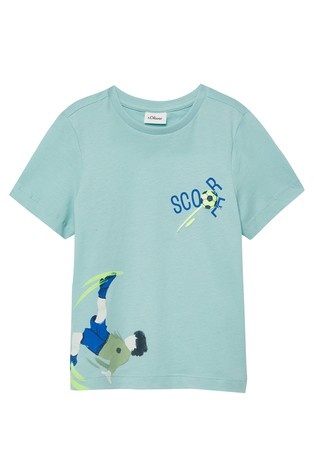 Cotton T-shirt with front print