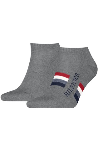 2 Pack Short Socks with Logo Details