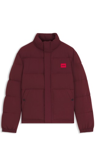 Vodoodbojna prošivena jakna s logo našivkom