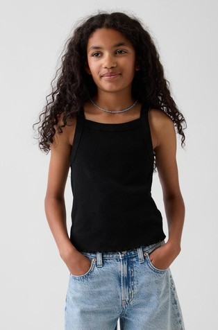 Kids Rib Square-Neck Tank Top