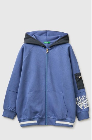 Pulover s kapuljačom i džepom od najlona