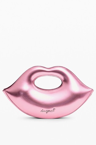 Small shiny lips bag