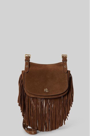 Marcy Fringe-trim Suede Crossbody Bag