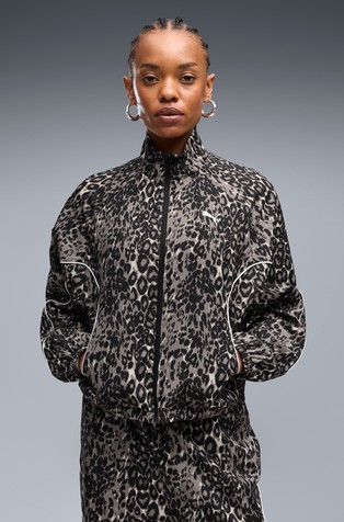 Sport Relaxed Animal Printed Full-Zip Jacket