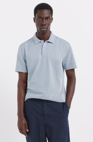 Plain slim fit polo shirt