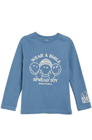 Smiley® majica s otiskom sprijeda i na rukavu