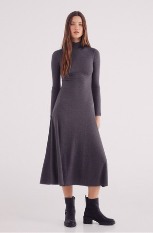 Ribbed knit dress