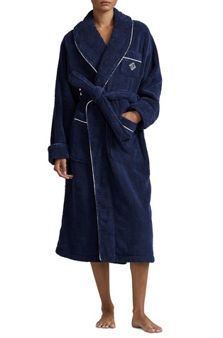 Pamučni ogrtač za poslije kupanja sa šal ovratnikom