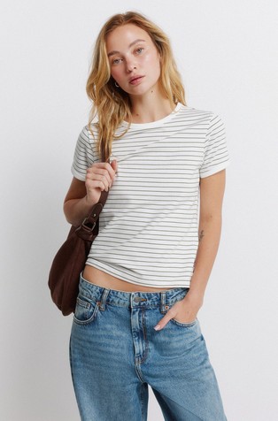 Pripijena pamučna majica kratkih rukava