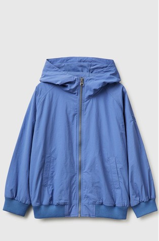 Water-repellent nylon jacket with hood