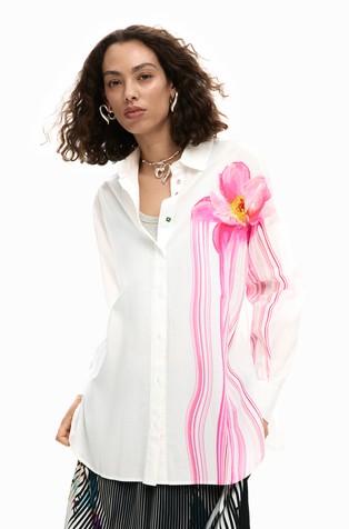 Gloss flower shirt