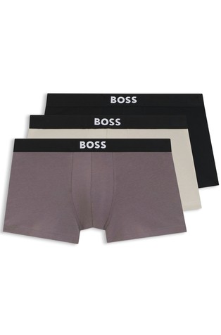 Paket od 3 para pamučnih bokserica s logo obrubom