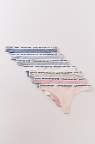 Paket od 7 pari tangica od rastezljivog pamuka