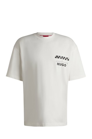 Majica od pamučne jersey tkanine s velikim otiskom straga