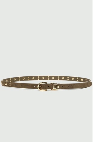 Slim studded belt