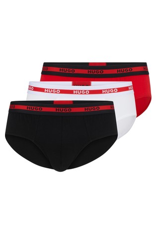 Paket od 3 para pamučnih gaća s logo obrubom