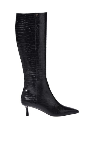 Kožne čizme s uzorkom krokodilske kože