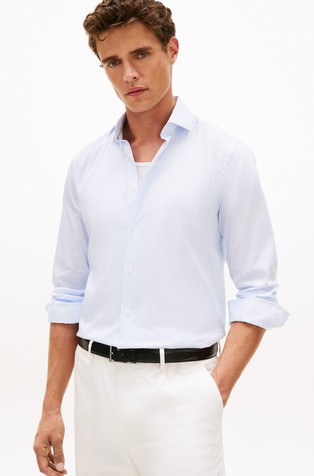 Flex cotton-blend shirt