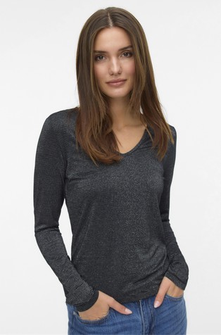 VMLAVA Long sleeved T-Shirt with lurex