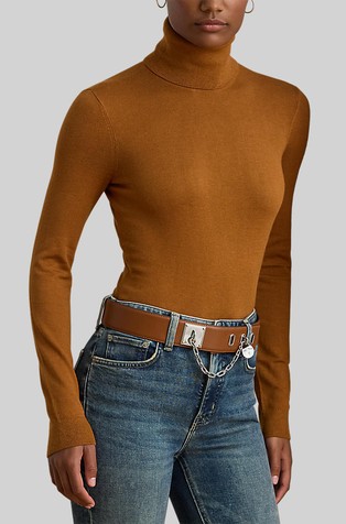 Pletena dolčevita od mješavine svile