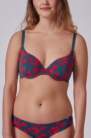 Every day in micro print padded bra