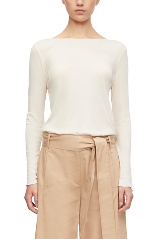 Soft long-sleeve top made from a lyocell blend