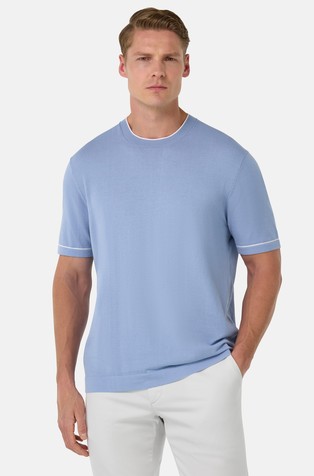 Pletena pamučna majica kratkih rukava