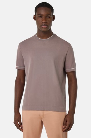 Pletena pamučna majica kratkih rukava