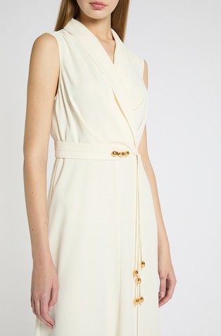 Art. 365 Sleeveless envers satin dress
