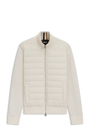 Kardigan s prošivenim umetkom sprijeda